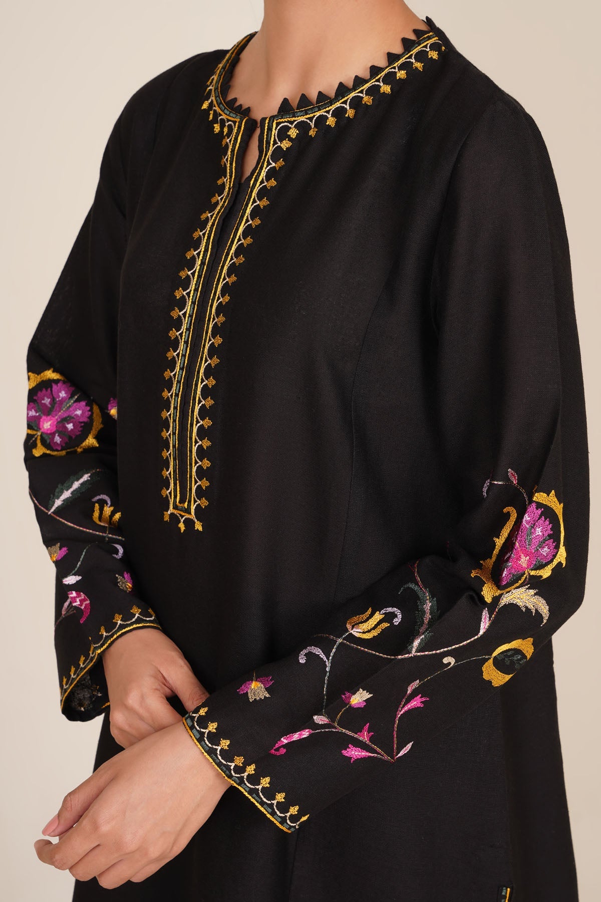 2 Piece - Embroidered Cotton Karandi Suit - KPW24-P3074-74