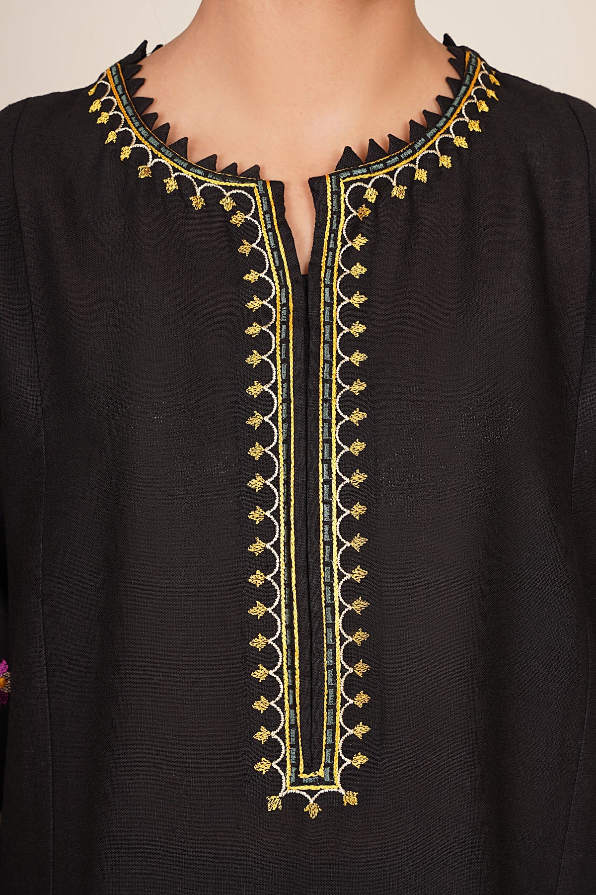 2 Piece - Embroidered Cotton Karandi Suit - KPW24-P3074-74