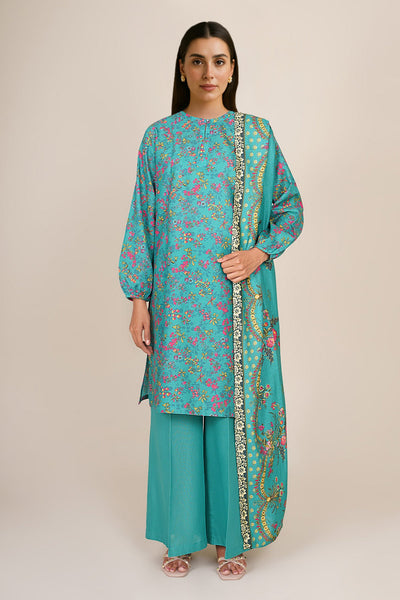 3 Piece - Printed Khaddar Suit - KPW24-P3109-109 - Shop Now at Kayseria