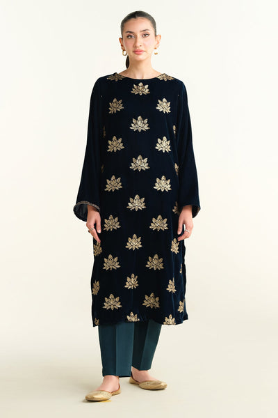 Embroidered Velvet Shirt - KPW24-P3157-157 - Shop Now at Kayseria