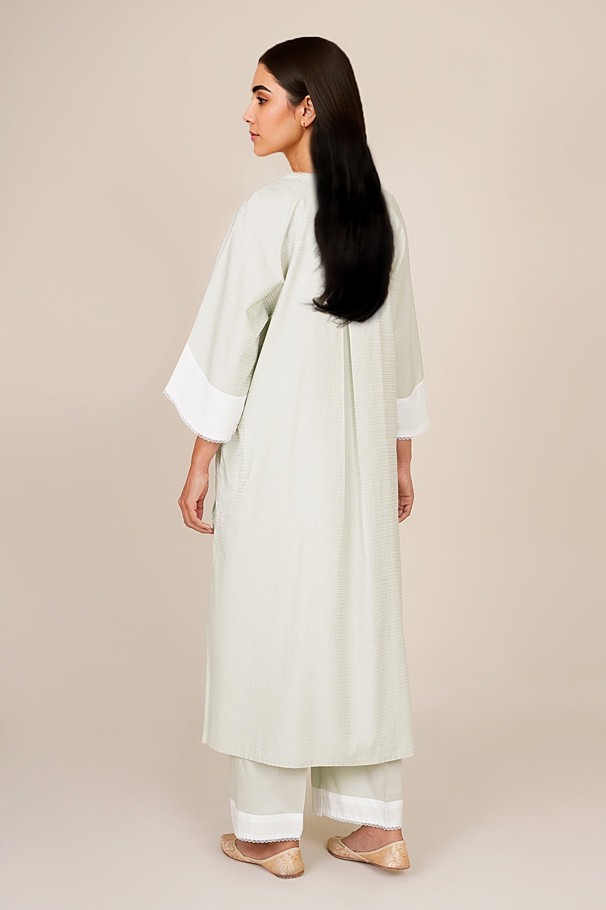 2 Piece - Embellished Jacquard Suit - KPW25-P3663 - Shop Now at Kayseria