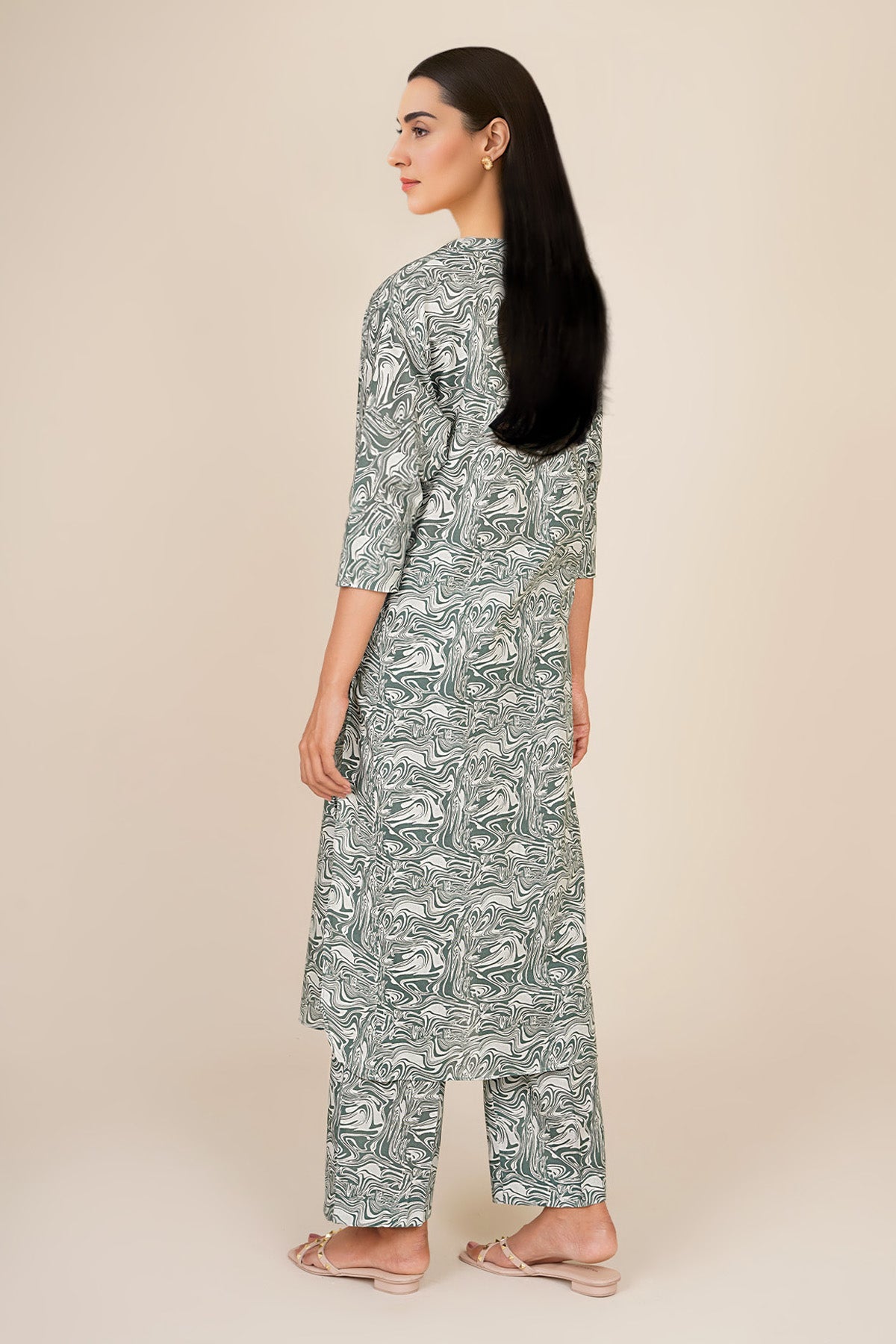2 Piece - Printed Khaddar Suit - KPW25-P3669