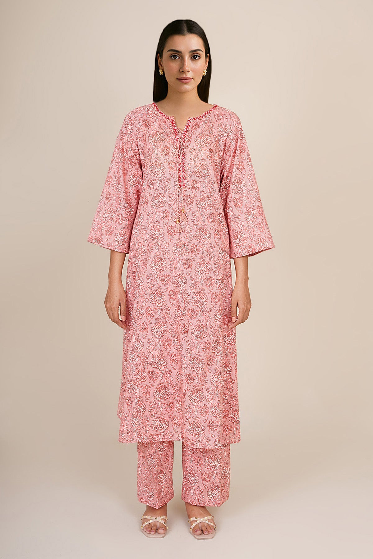 2 Piece - Printed & Embellished Khaddar Suit - KPW25-P3673