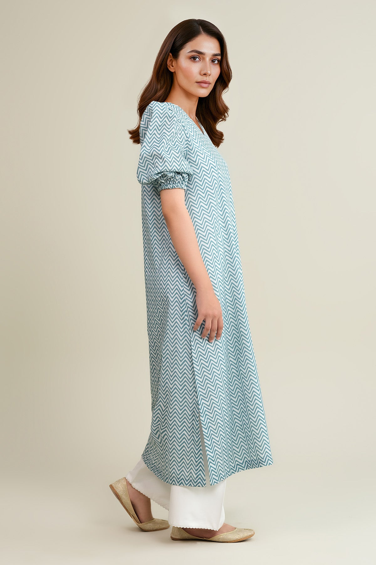 Printed Khaddar Shirt - KPW25-P3693