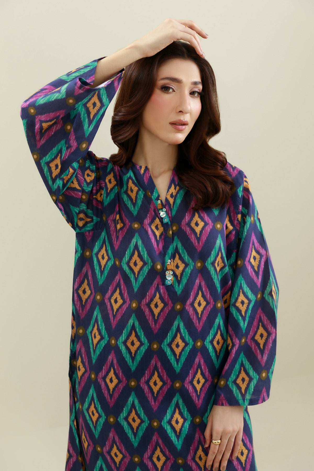 2 Piece - Printed Khaddar Suit - KPW25-P3751 - Shop Now at Kayseria