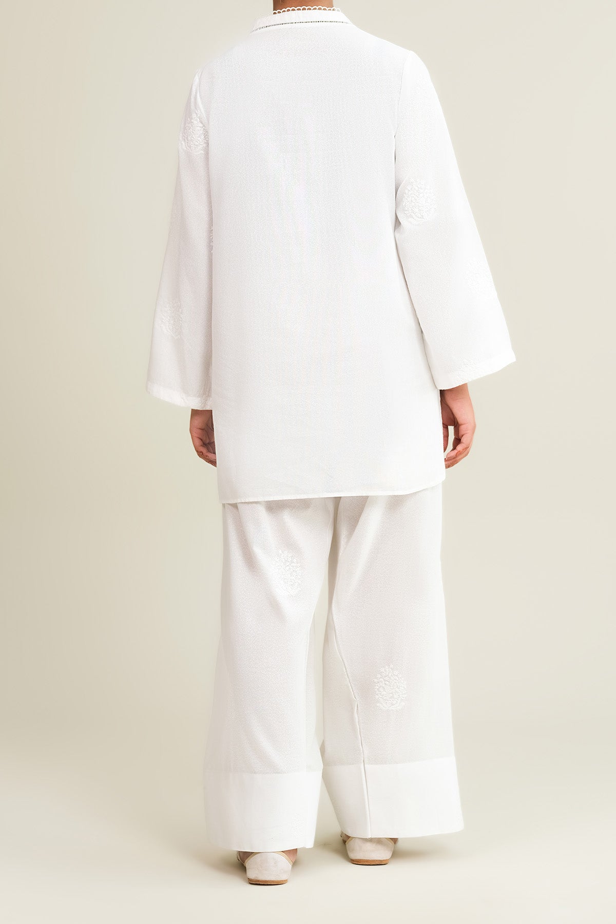 2 Piece - Dyed & Embroidered Cotton Karandi Suit - KPW25-P3759 - Shop Now at Kayseria