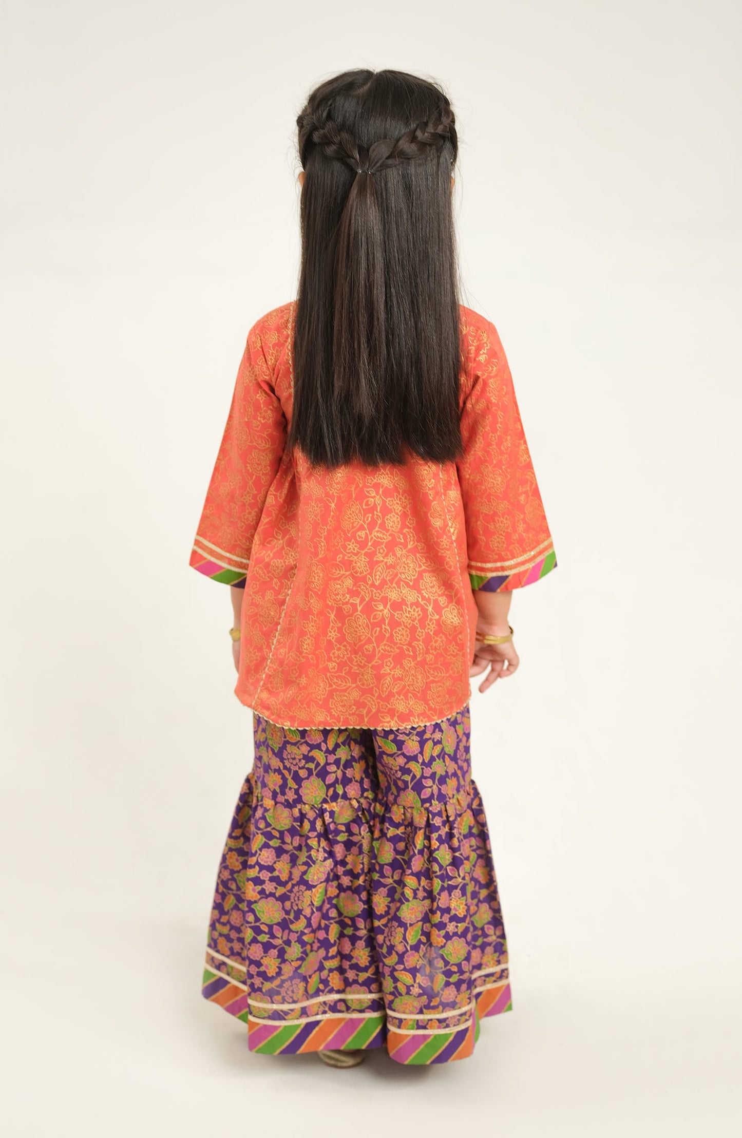 Girls Purple Sapphire 2 Piece Suit