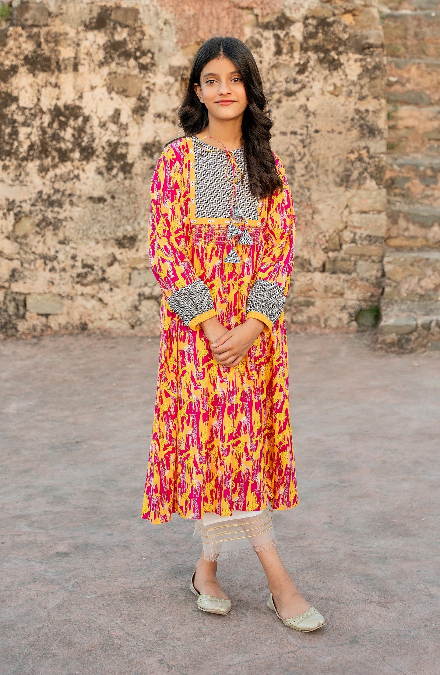 Narangi Long Dress