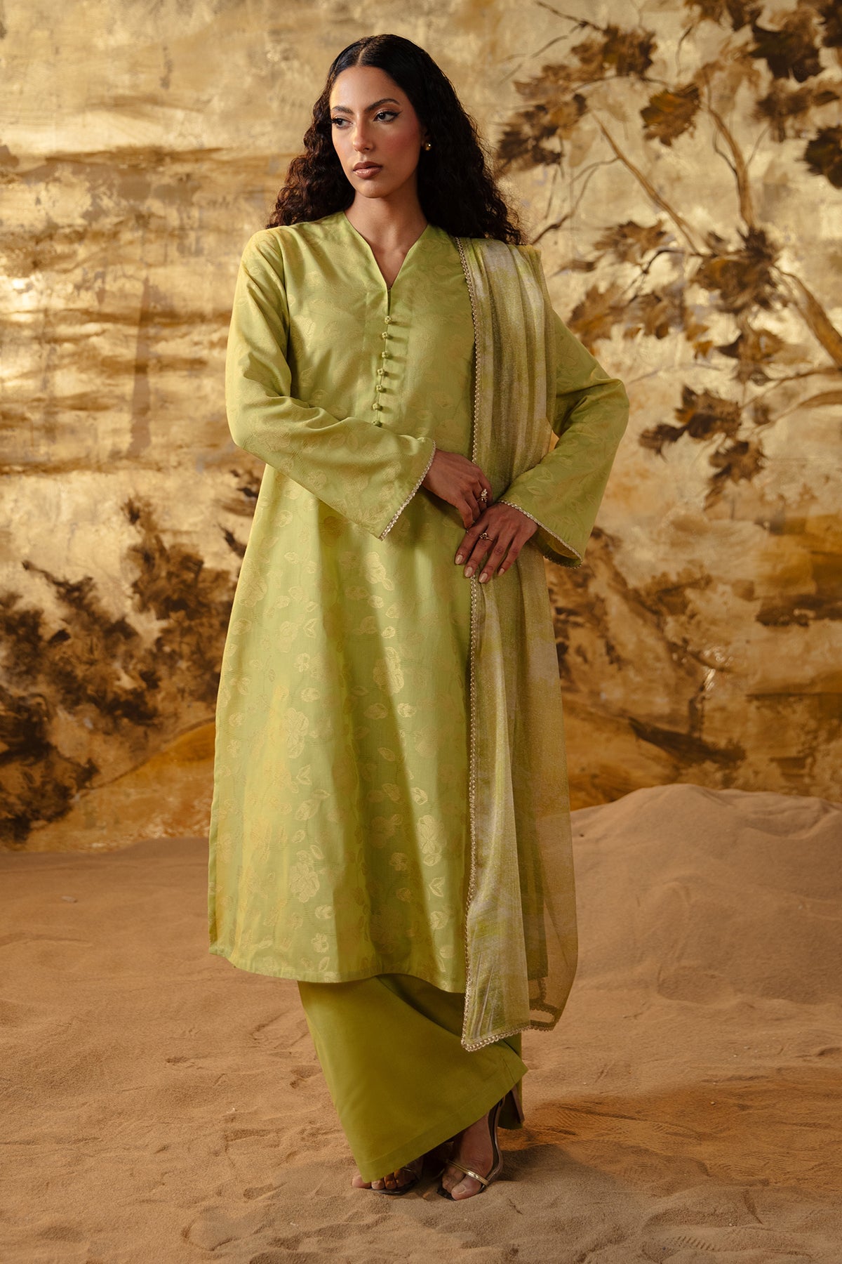 3 Piece - Dyed Jacquard Suit - MC1616 - Shop Now at Kayseria