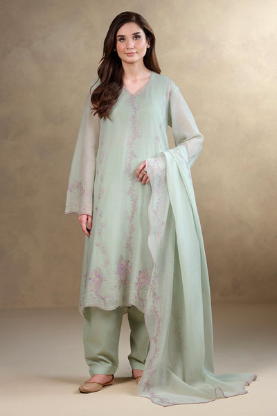 4 Piece - Embroidered Kara Cotton Suit - MC1801-1 - Shop Now at Kayseria