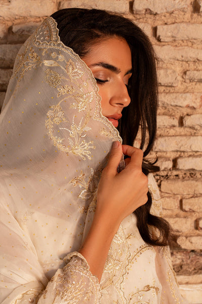 4 Piece - Printed & Embroidered Pure Chiffon Suit - MC1805-1 - Shop Now at Kayseria