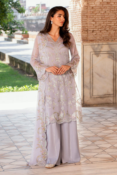 4 Piece - Printed & Embroidered Pure Chiffon Suit - MC1805-2 - Shop Now at Kayseria
