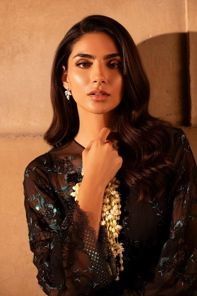 4 Piece - Embroidered Pure Chiffon Suit - MC2028