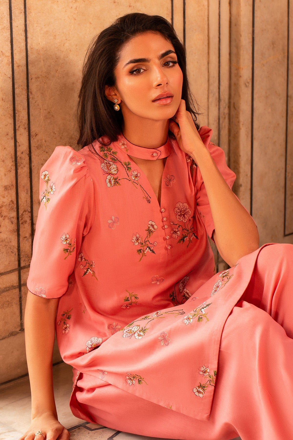 2 Piece - Embroidered Khaddar Suit - MC2104 - Shop Now at Kayseria
