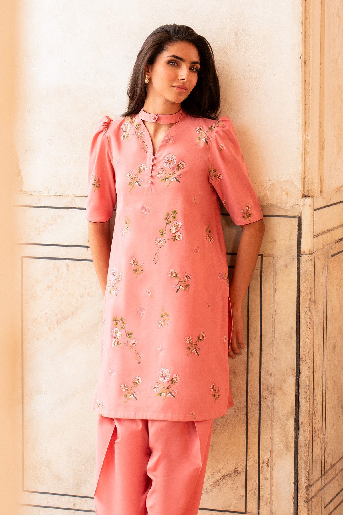 2 Piece - Embroidered Khaddar Suit - MC2104 - Shop Now at Kayseria