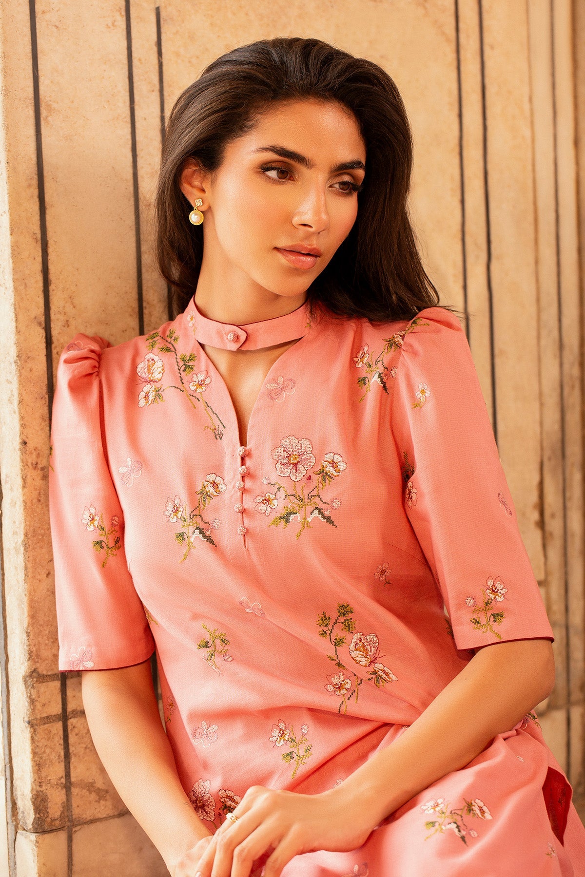 2 Piece - Embroidered Khaddar Suit - MC2104 - Shop Now at Kayseria