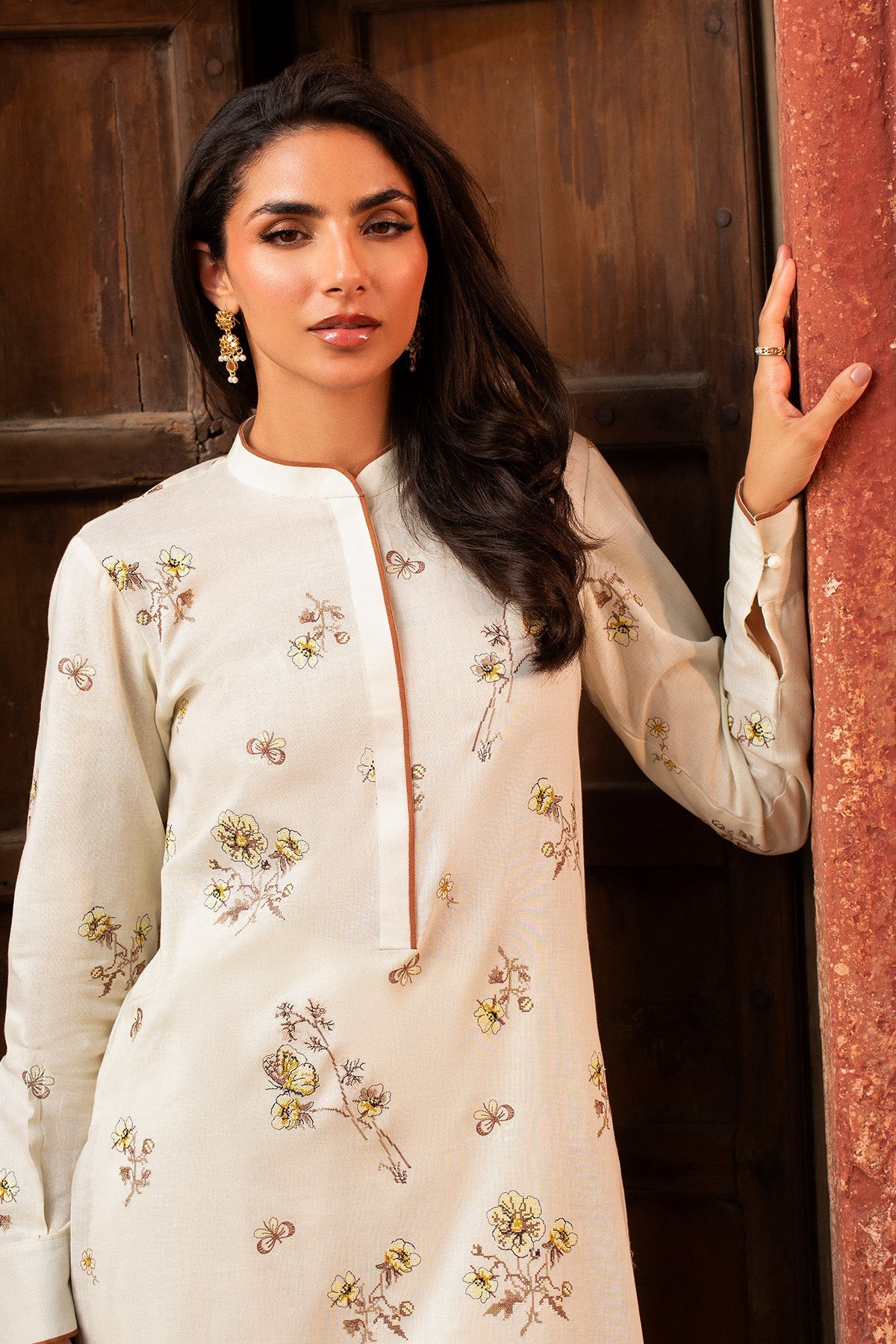 2 Piece - Embroidered Khaddar Suit - MC2112 - Shop Now at Kayseria