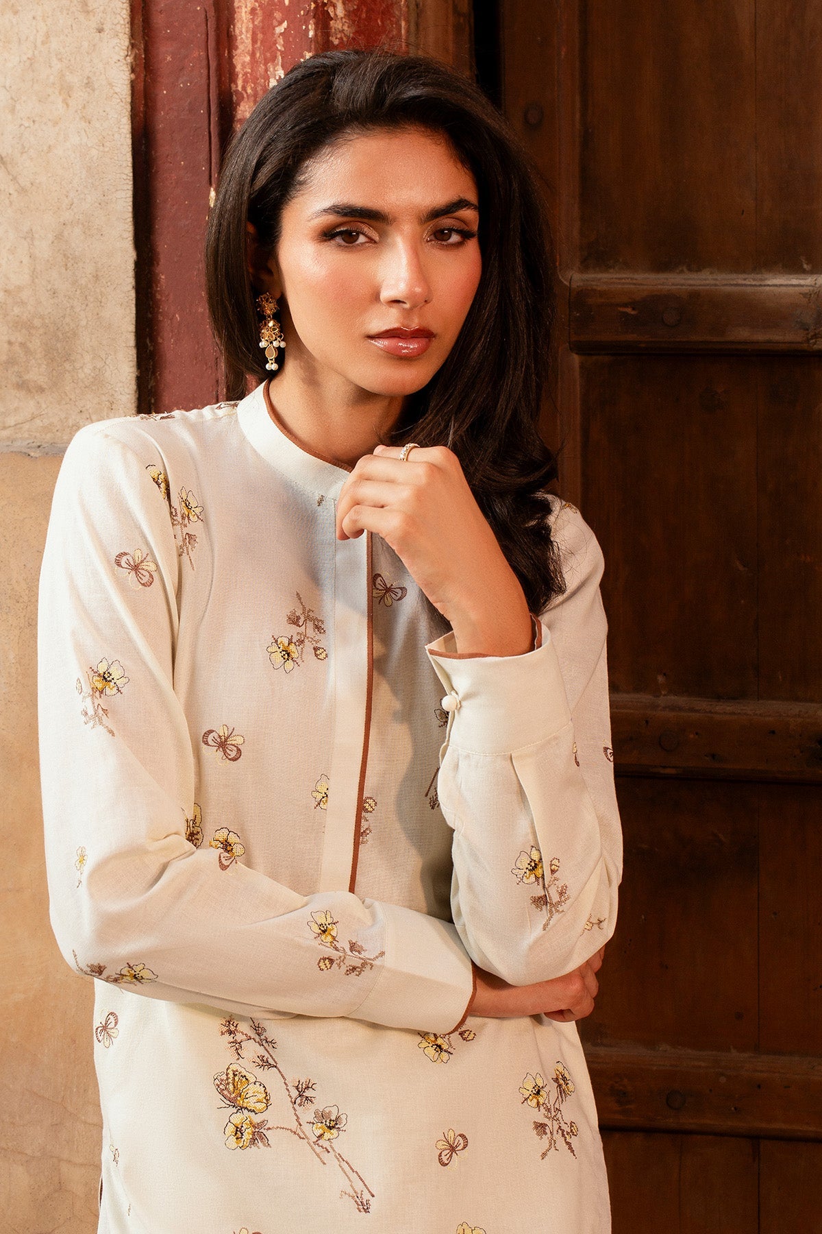 2 Piece - Embroidered Khaddar Suit - MC2112 - Shop Now at Kayseria