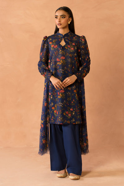 3 Piece - Printed & Khaddar Suit - MC2116