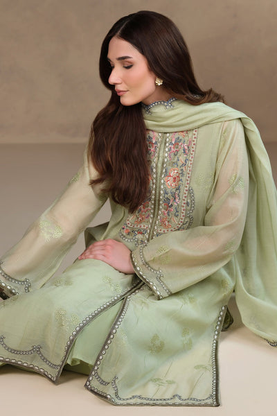4 Piece - Embroidered Kara Cotton Suit - MCP1702-1 - Shop Now at Kayseria