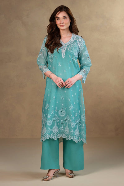 3 Piece - Embroidered Kara Cotton Suit - MCP1711-2 - Shop Now at Kayseria