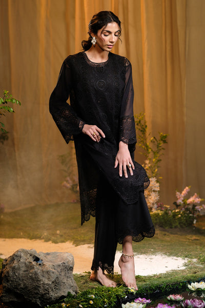 3 Piece - Embroidered Pure Voile Suit - MCP1723-1 - Shop Now at Kayseria