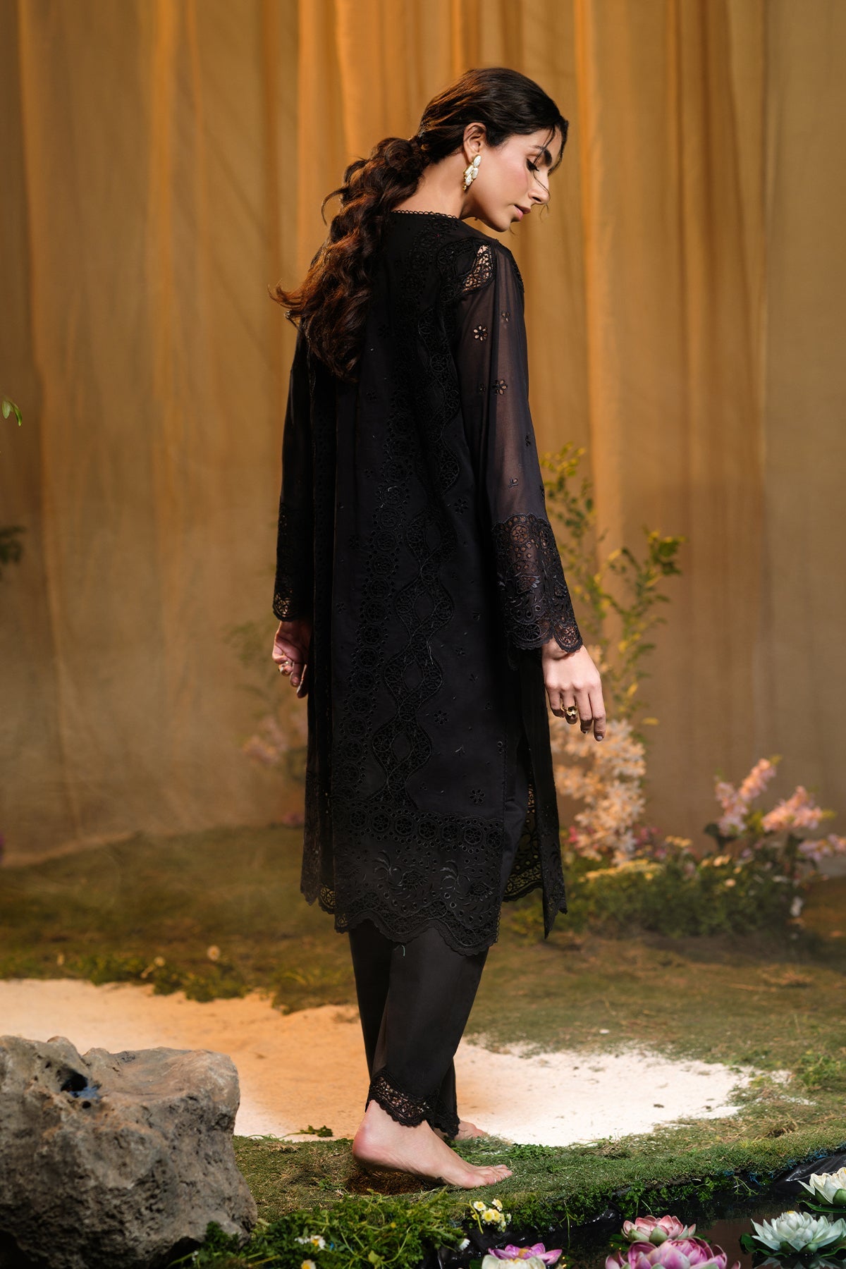 3 Piece - Embroidered Pure Voile Suit - MCP1723-1 - Shop Now at Kayseria