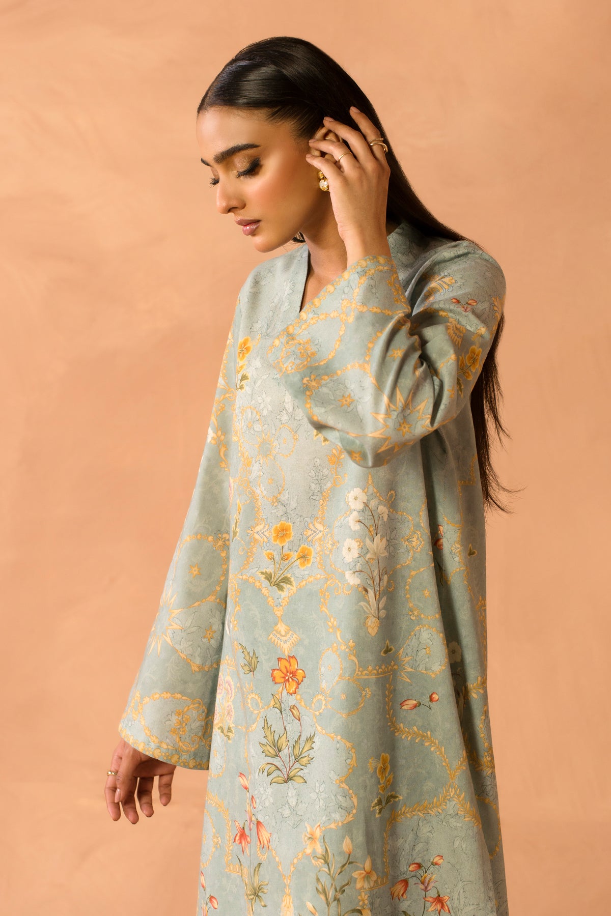2 Piece - Printed Khaddar Suit - MCP2046-1