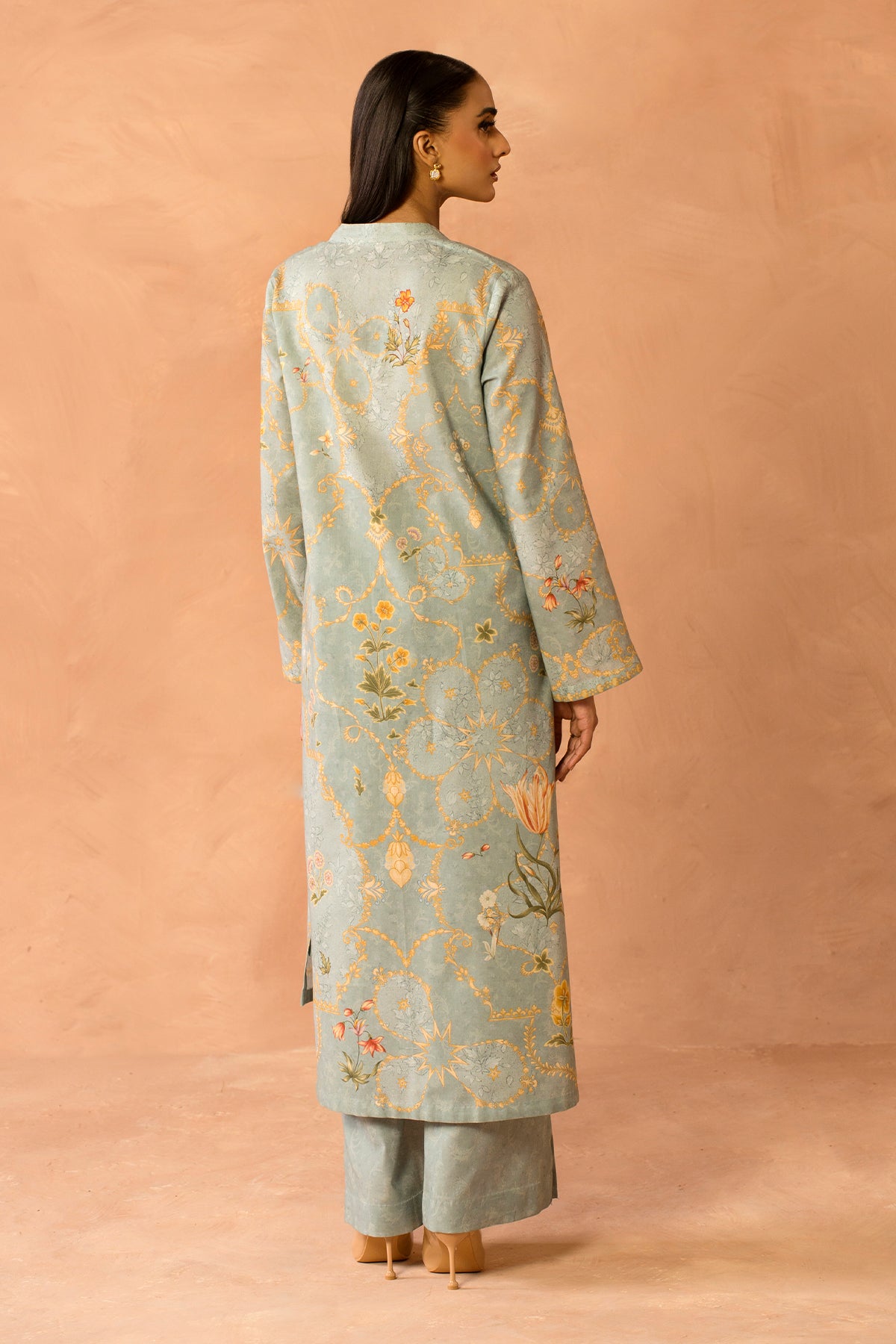 2 Piece - Printed Khaddar Suit - MCP2046-1