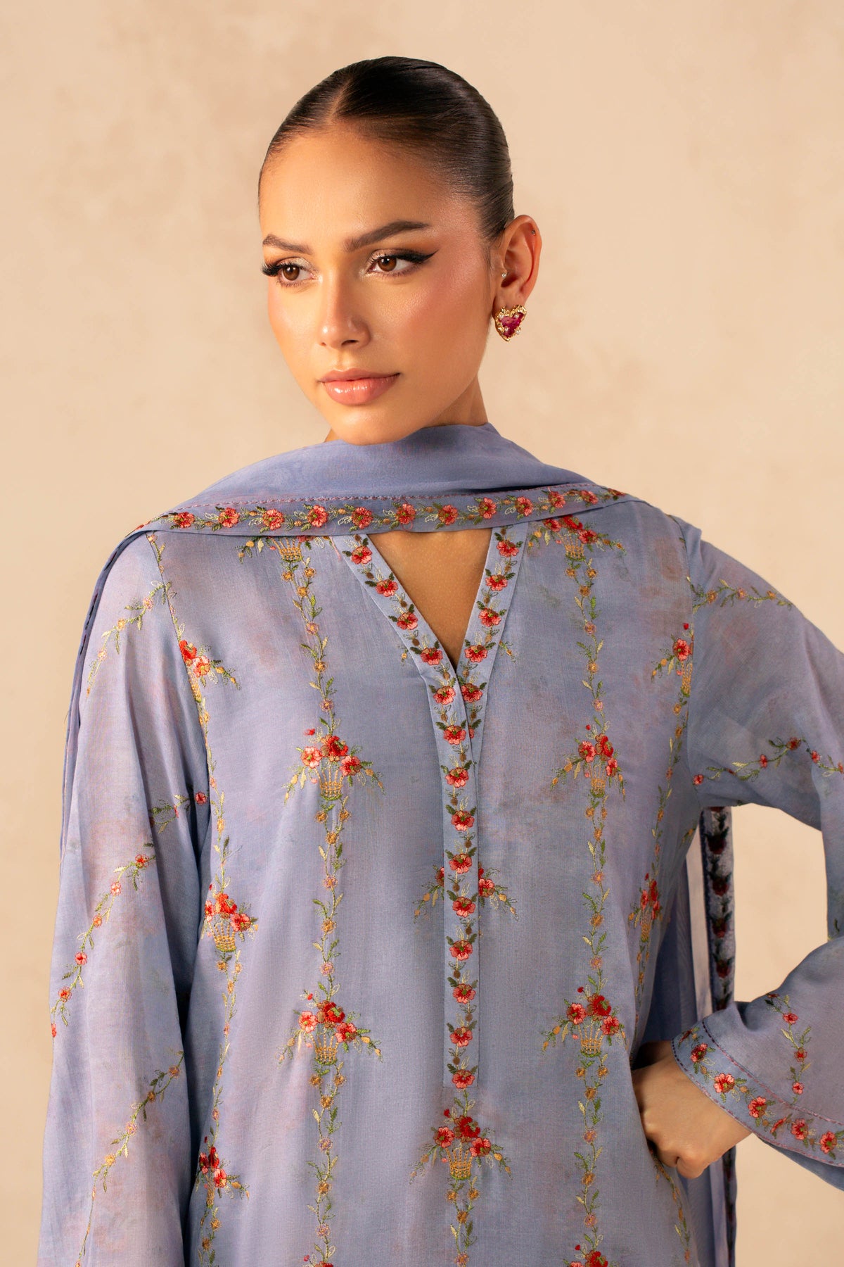 DHAKA MALMAL | EMBROIDERED