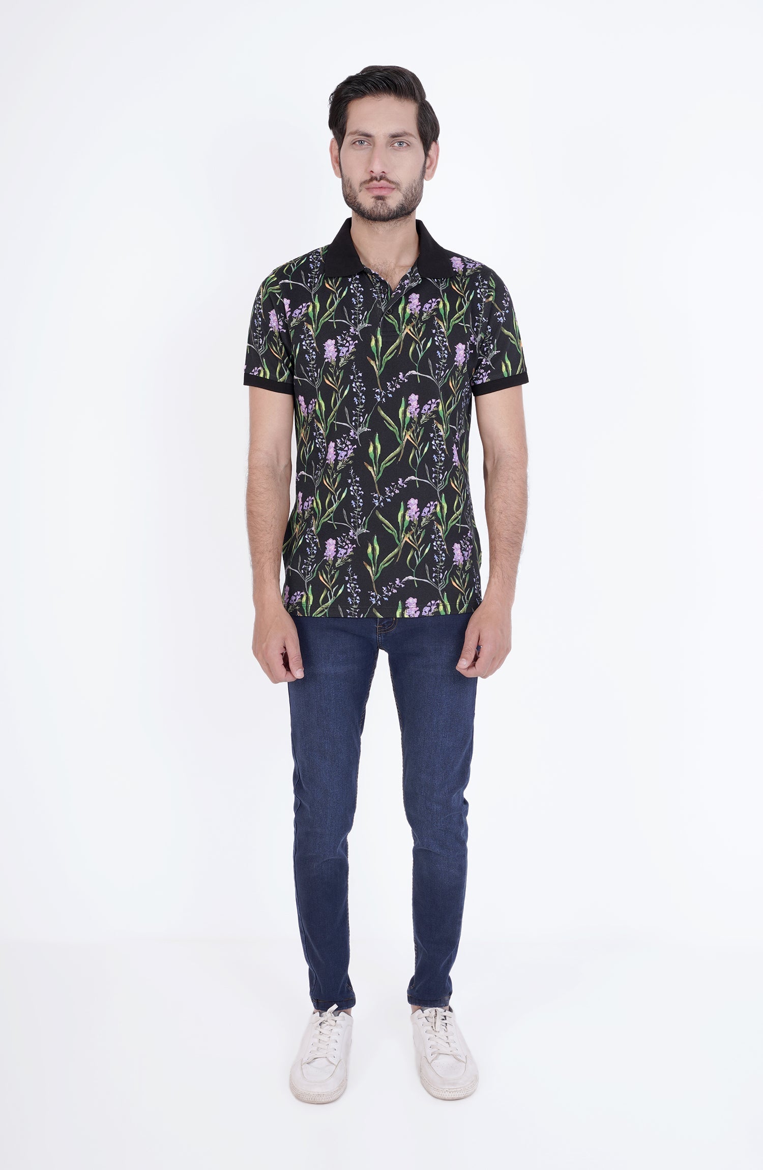 Printed Polo Tee - MKP707123 - Shop Now at Leisure Club
