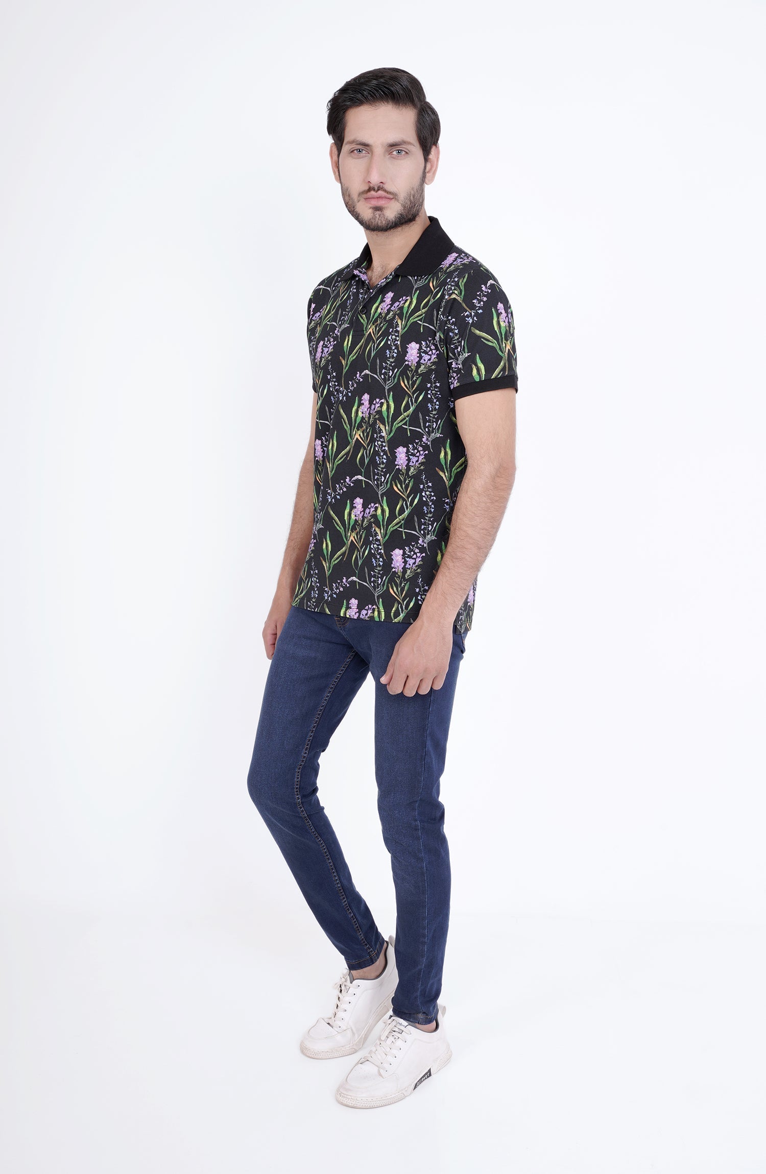 Printed Polo Tee - MKP707123 - Shop Now at Leisure Club