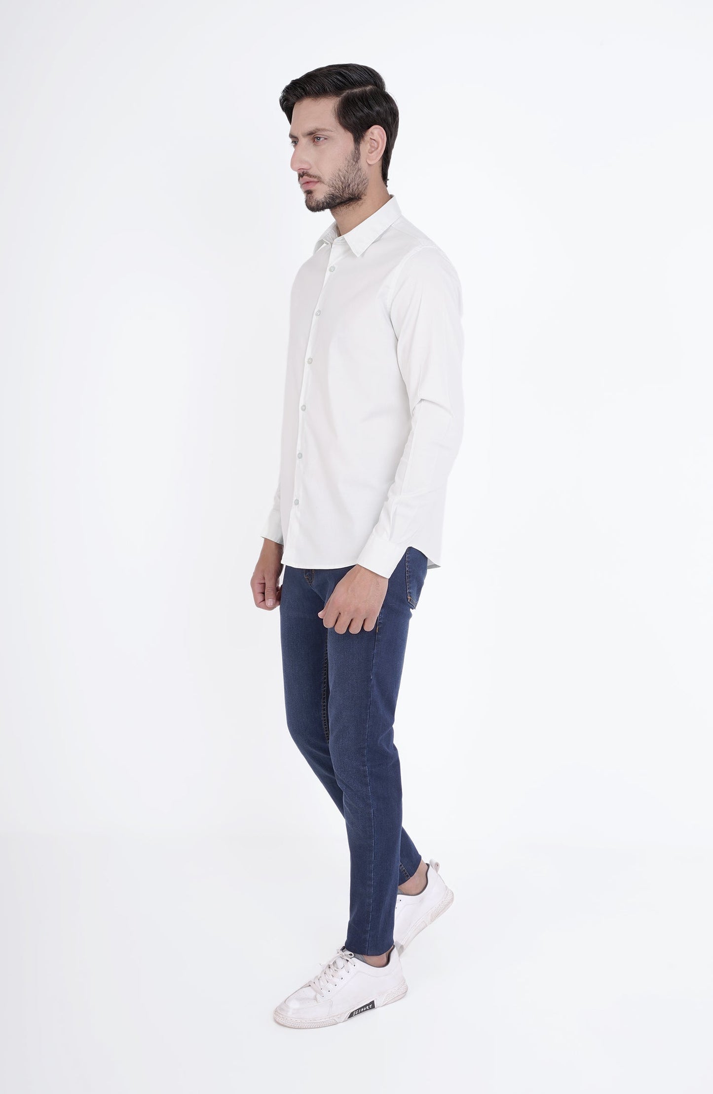 Slim Fit Shirt In Popline