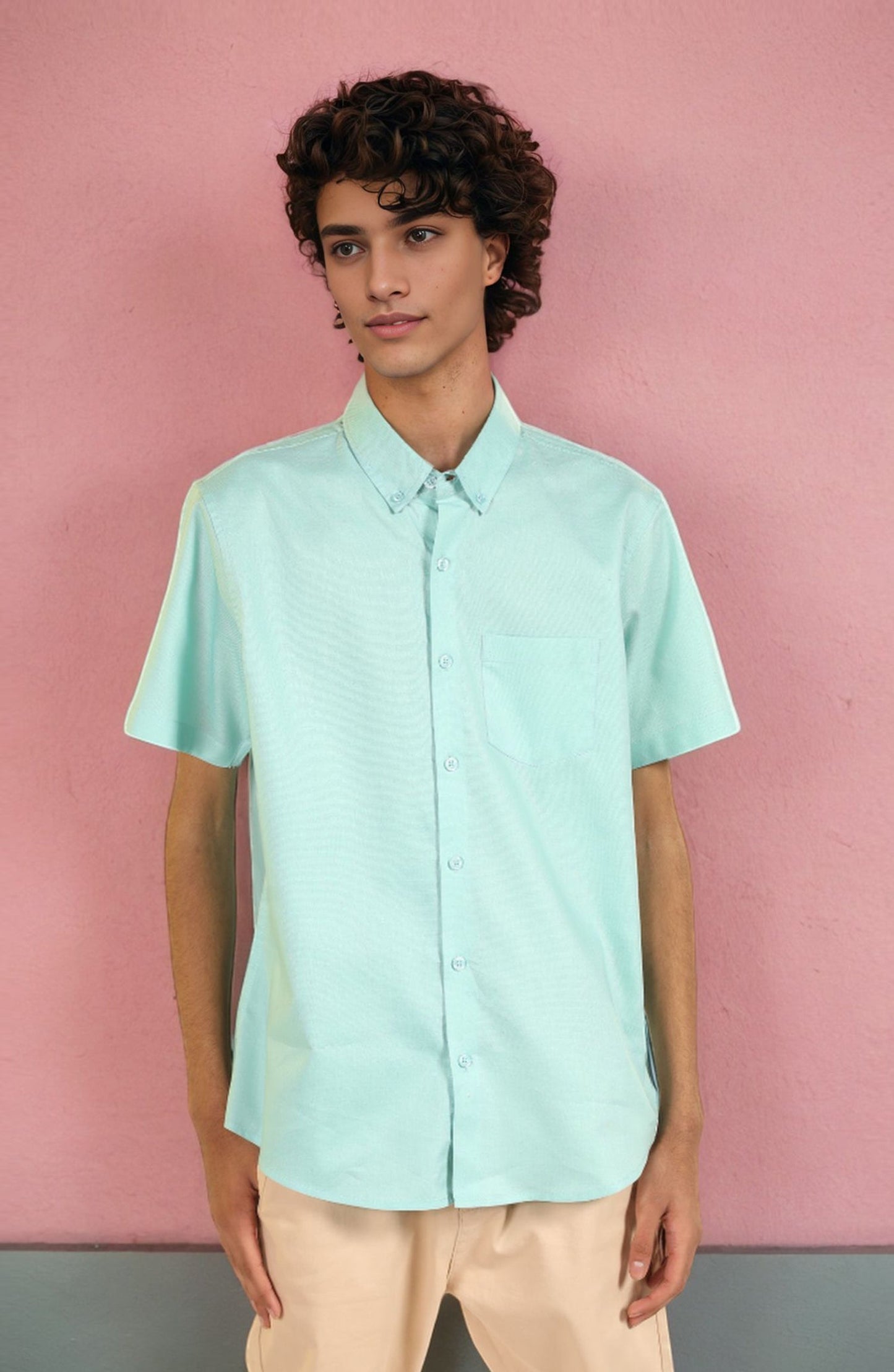 Half Sleeve Shirt In Oxford