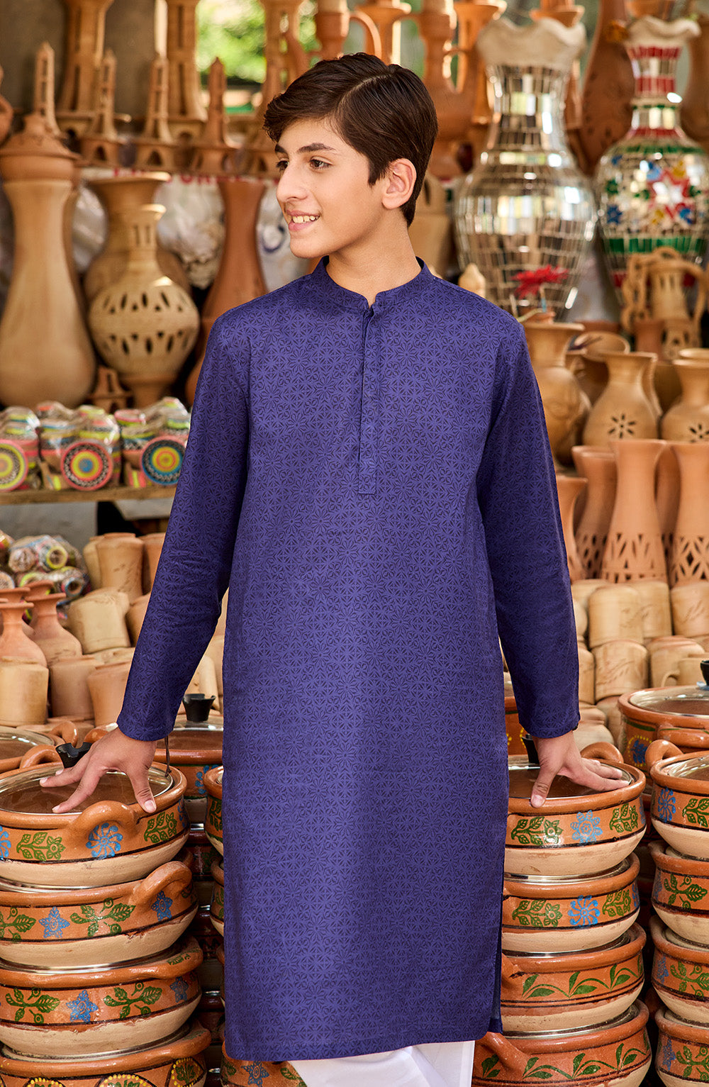 Boys Printed Kurta - SBK318425 - Shop Now at Leisure Club
