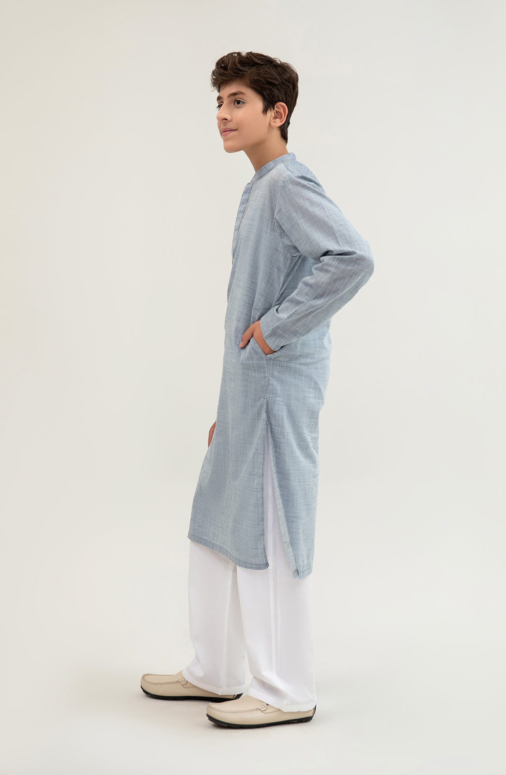 Boys Hidden Placket Kurta - SBK701125 - Shop Now at Leisure Club