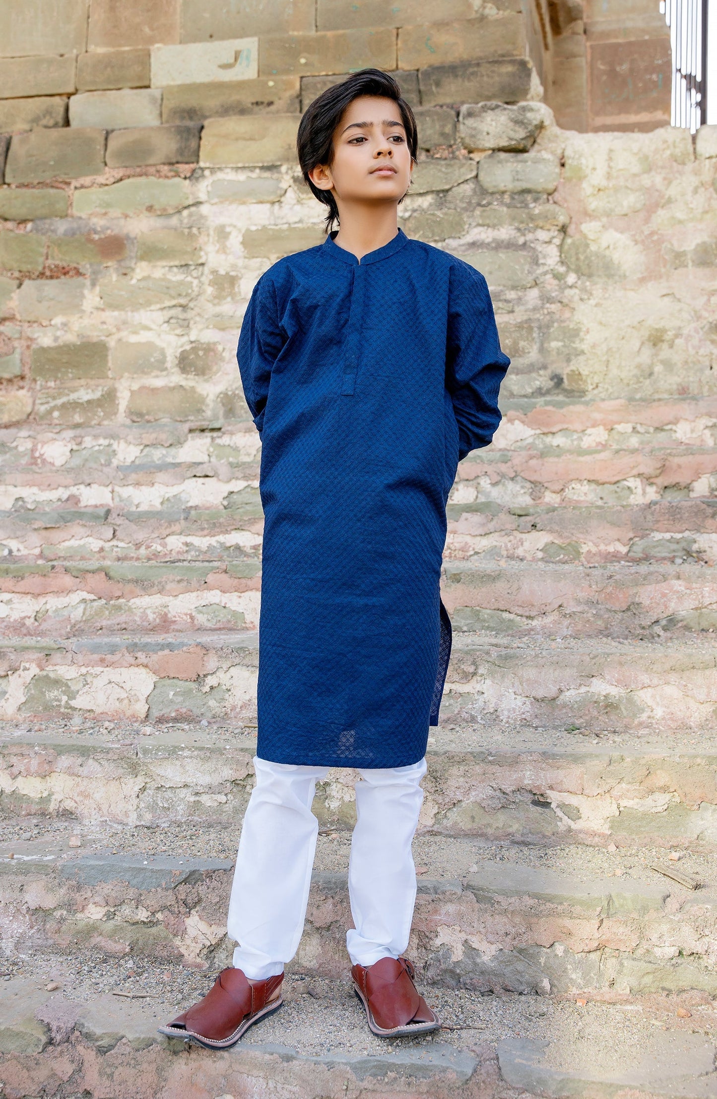 Boys Shiffili Emb Kurta