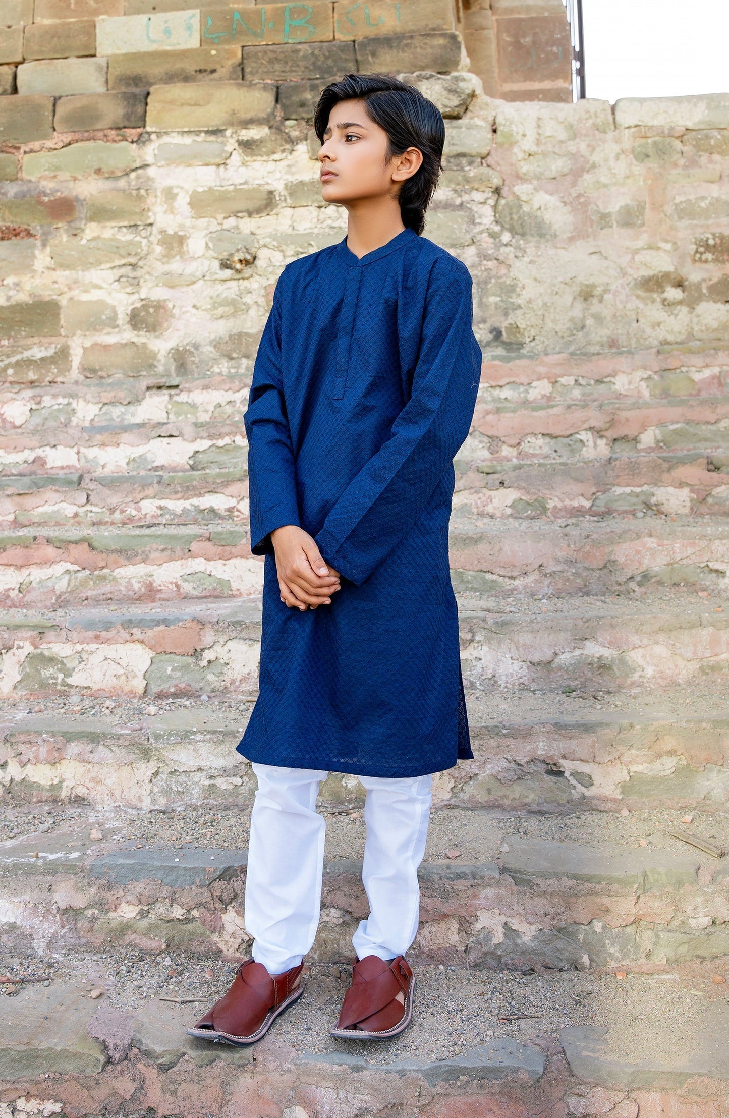 Boys Shiffili Emb Kurta