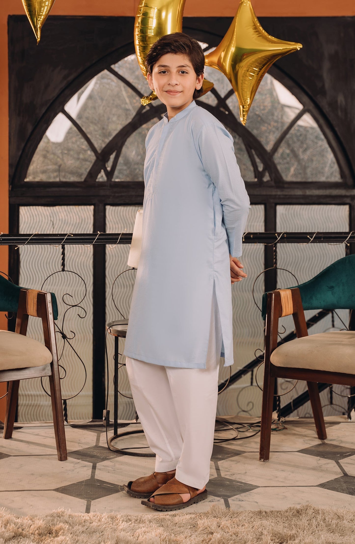 Cotton Chambery Boys Kurta