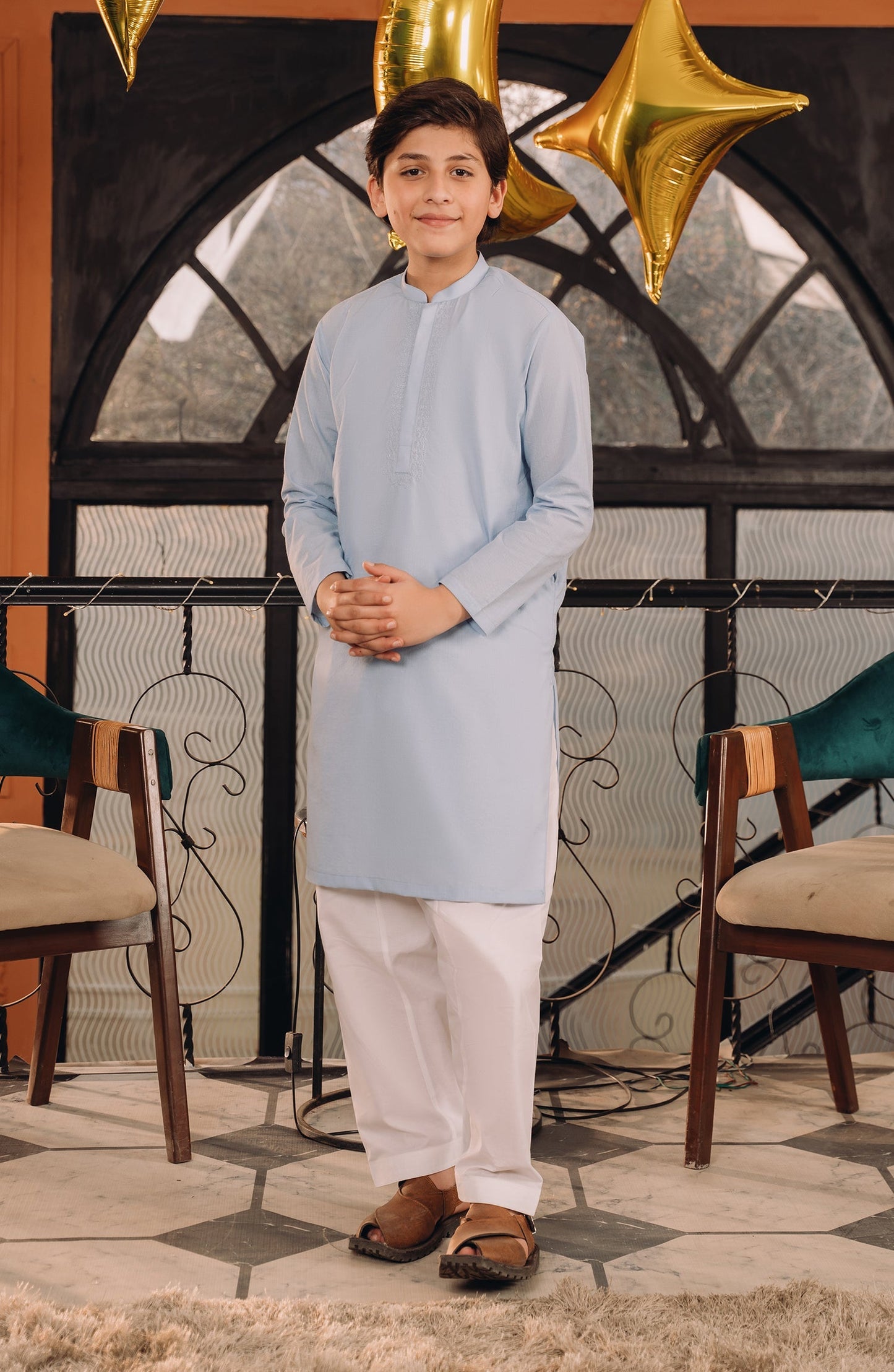 Cotton Chambery Boys Kurta