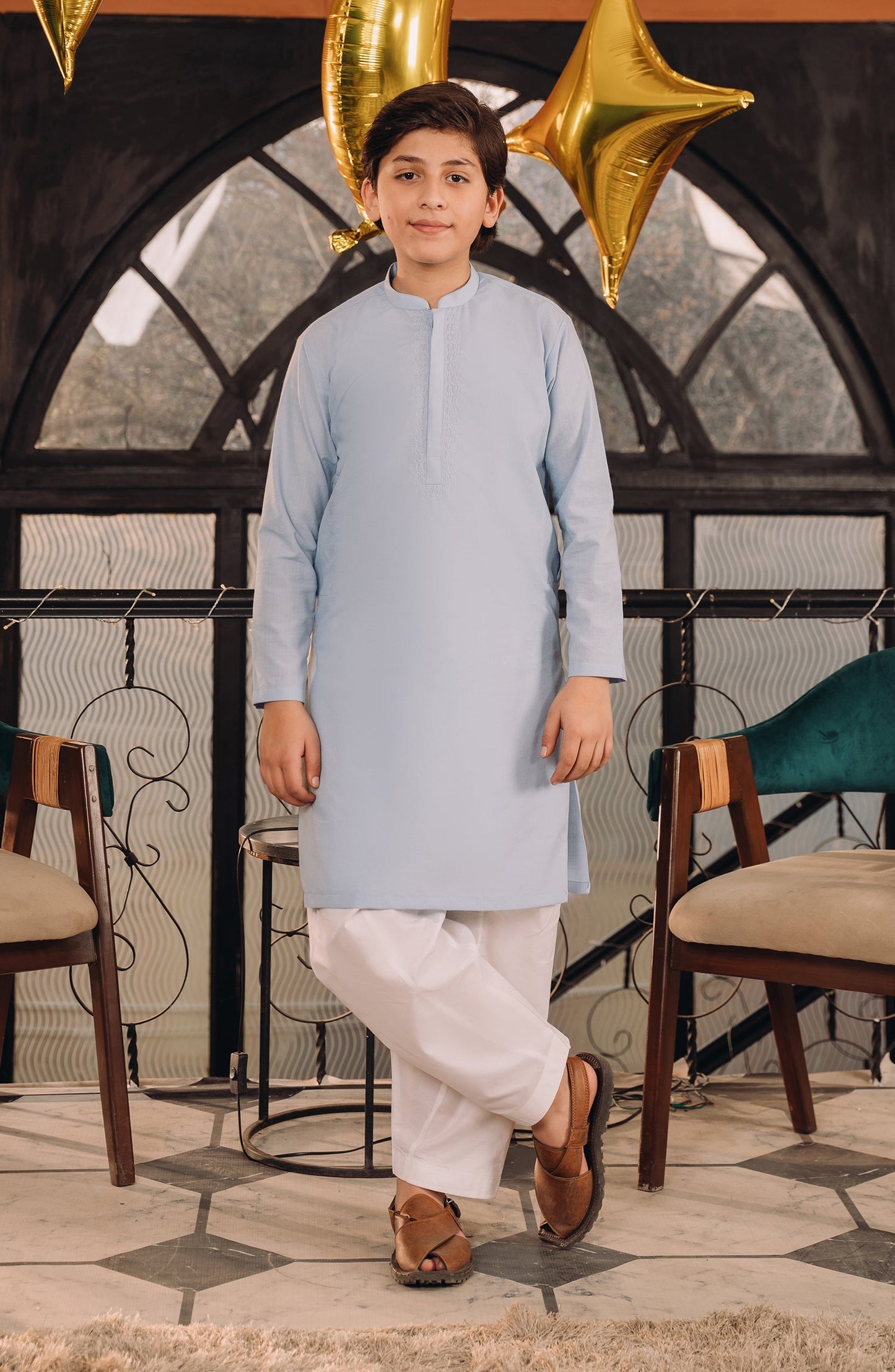 Cotton Chambery Boys Kurta