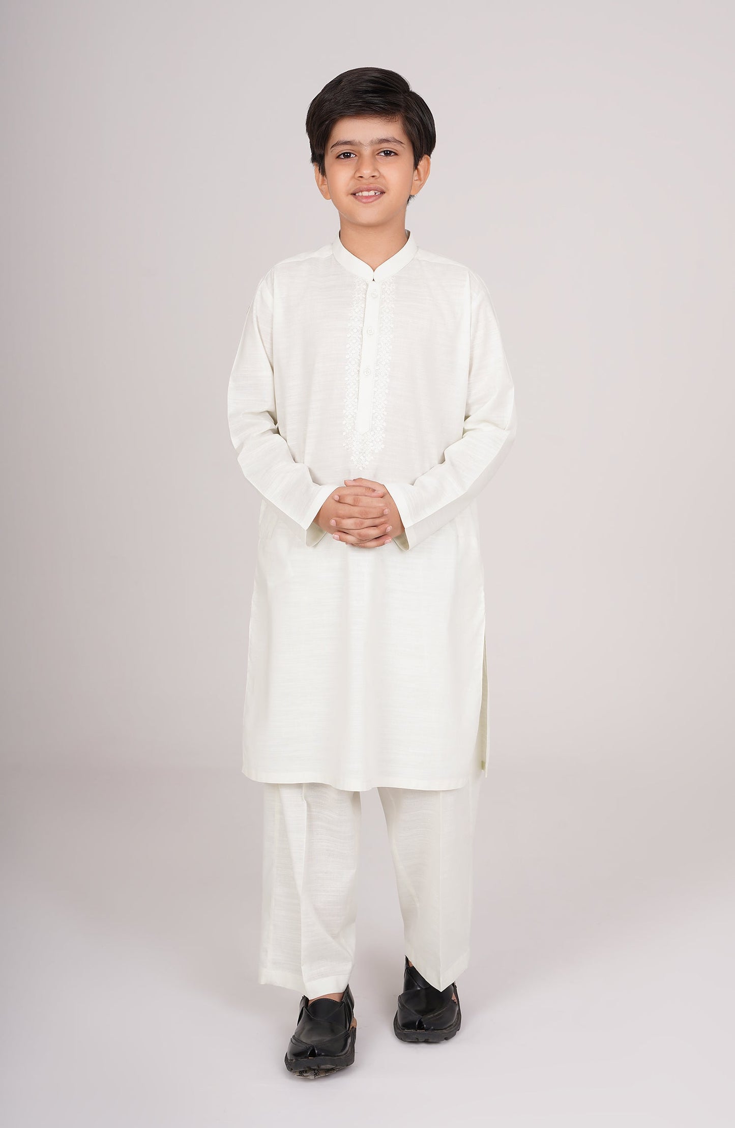 Boys Front Embroidered Suit