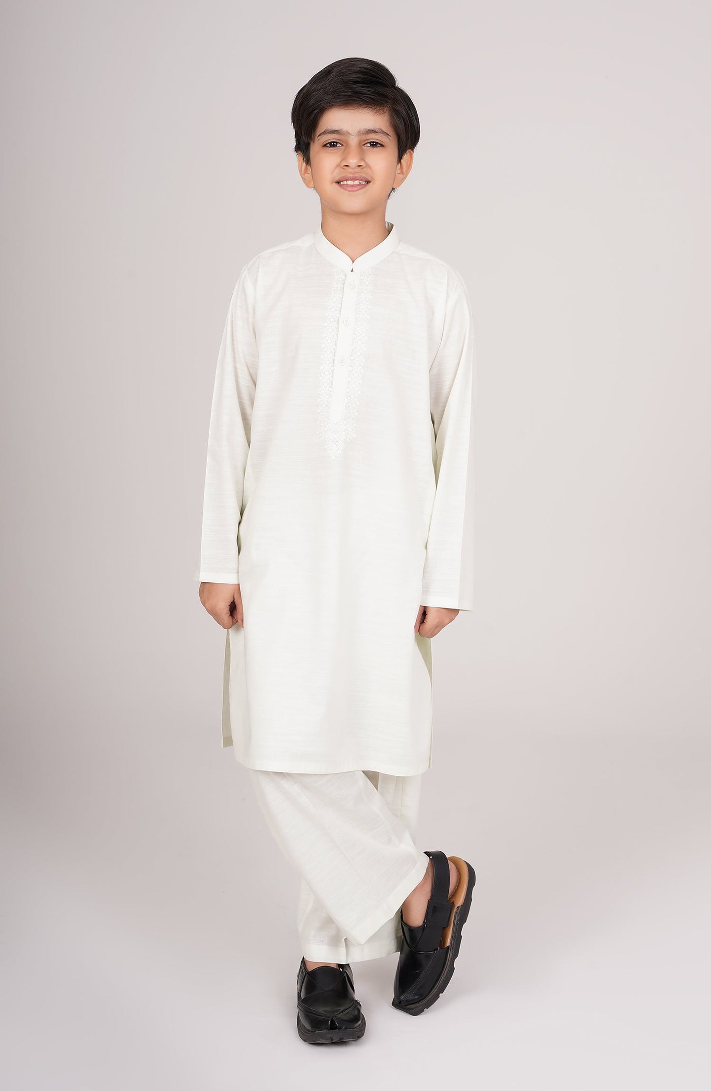 Boys Front Embroidered Suit