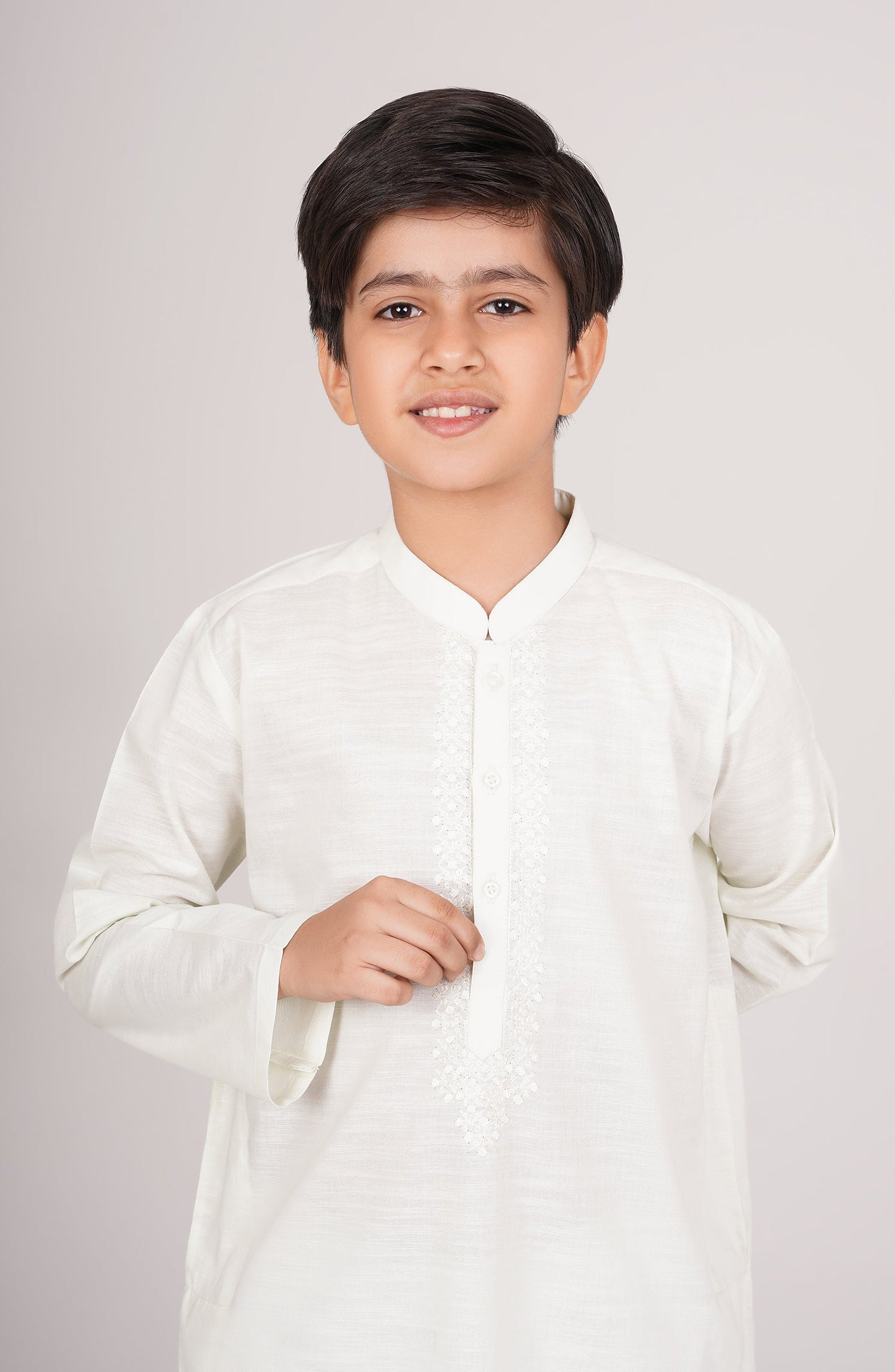 Boys Front Embroidered Suit