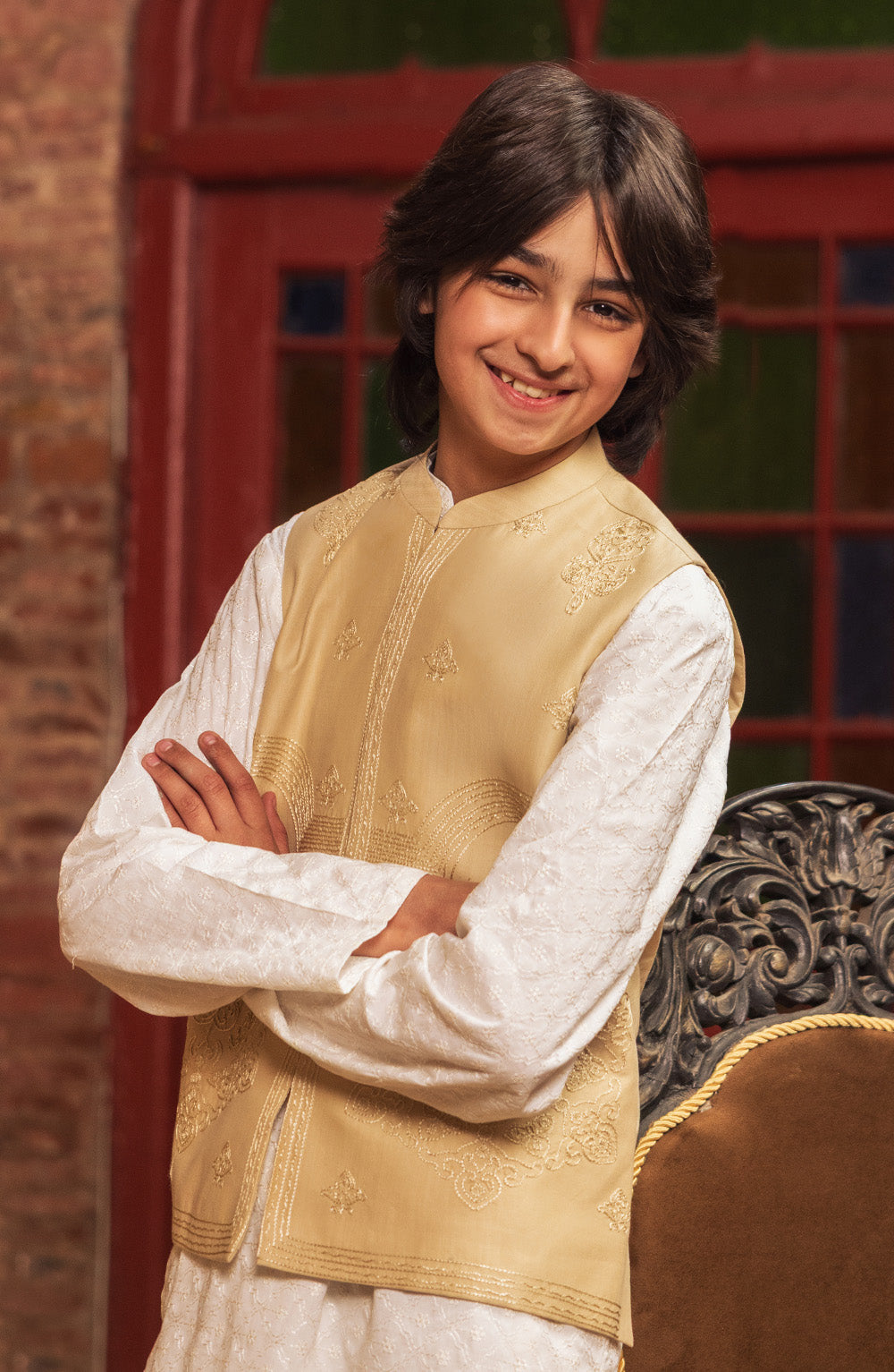 Boys Embroidered Kurta - SBK807225