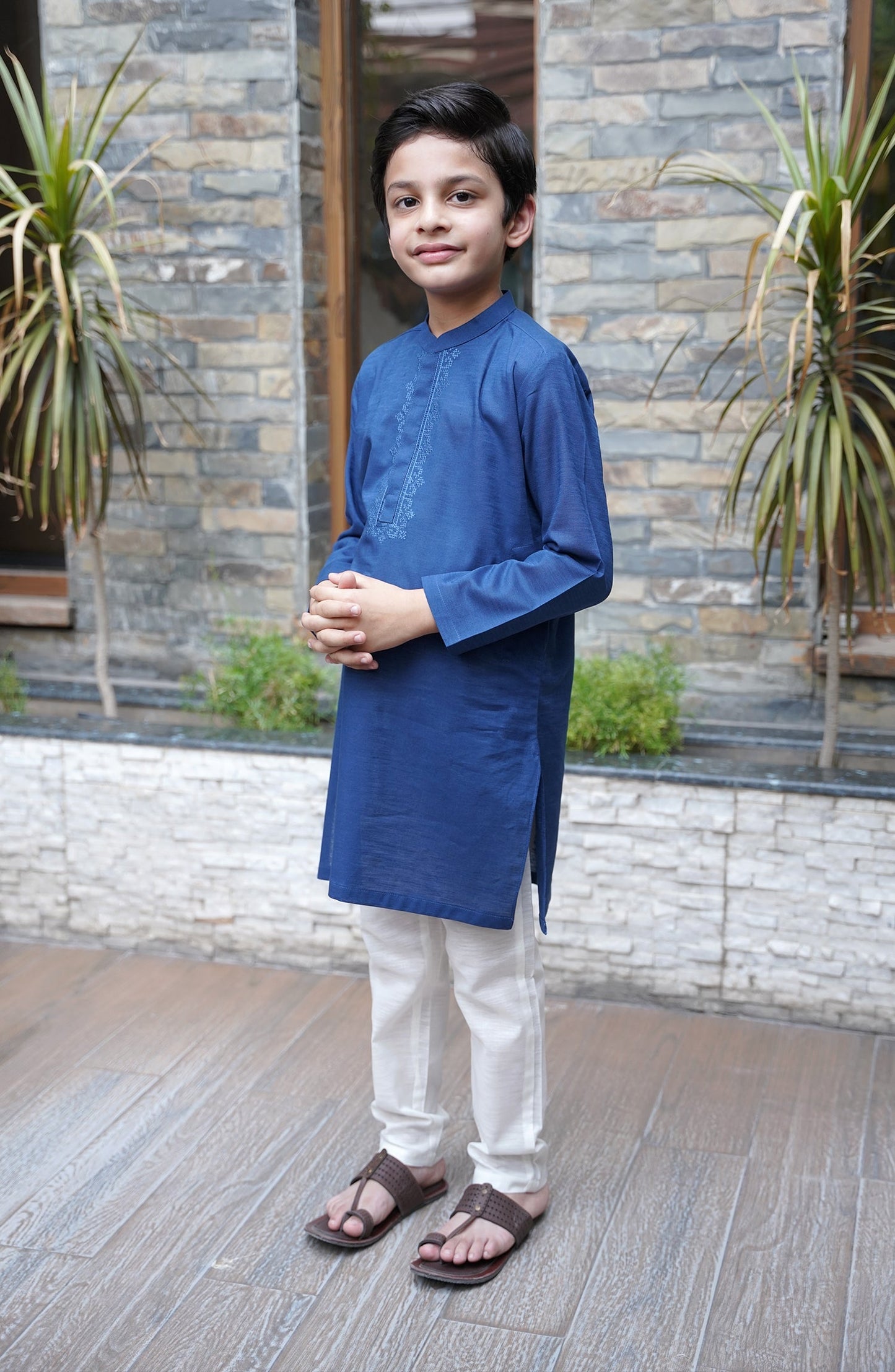 Slub Khaddar 40X30 Emb. Boys - SBK905324 - Shop Now at Leisure Club