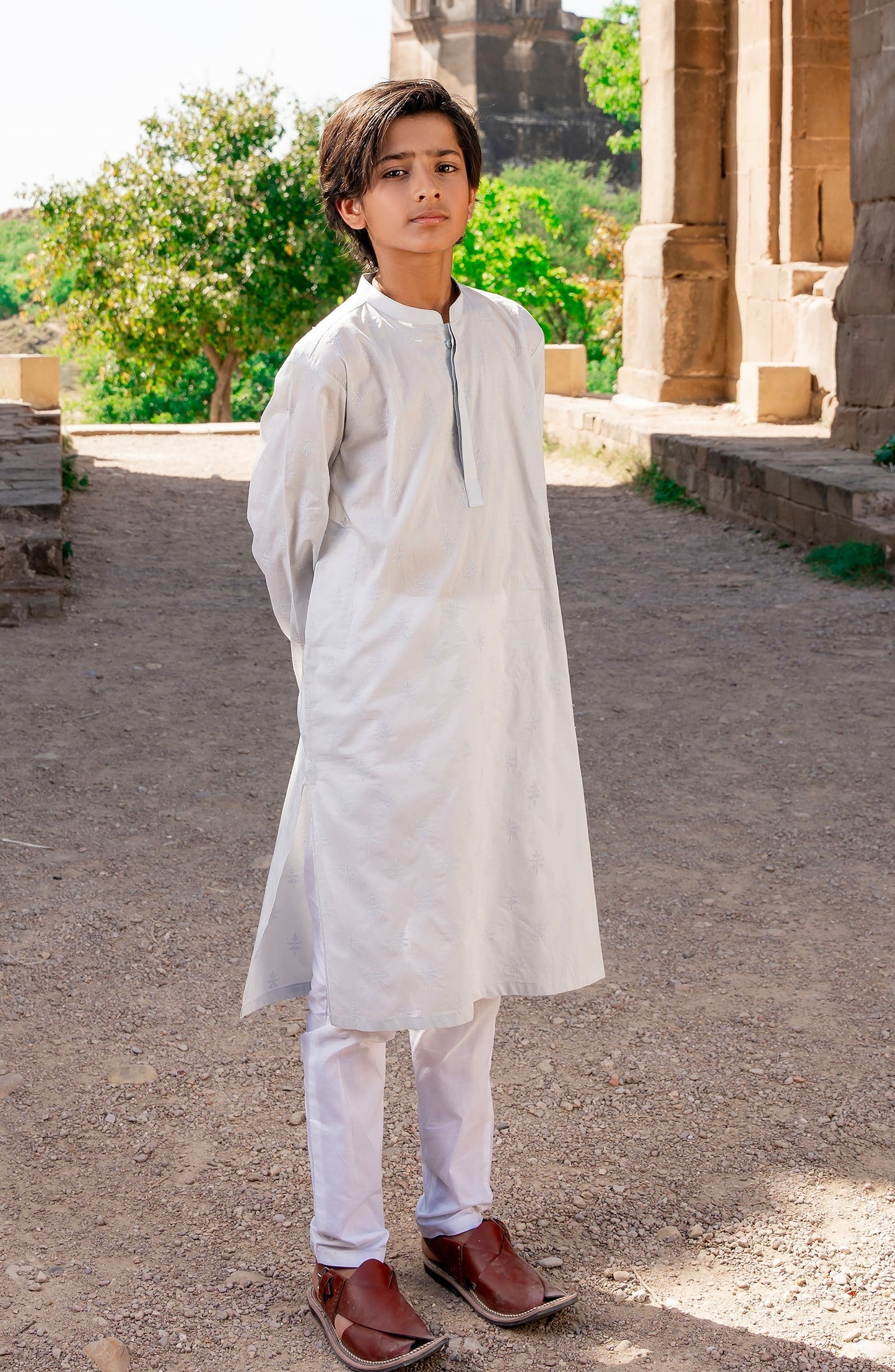 Boys Shiffili Emb Kurta
