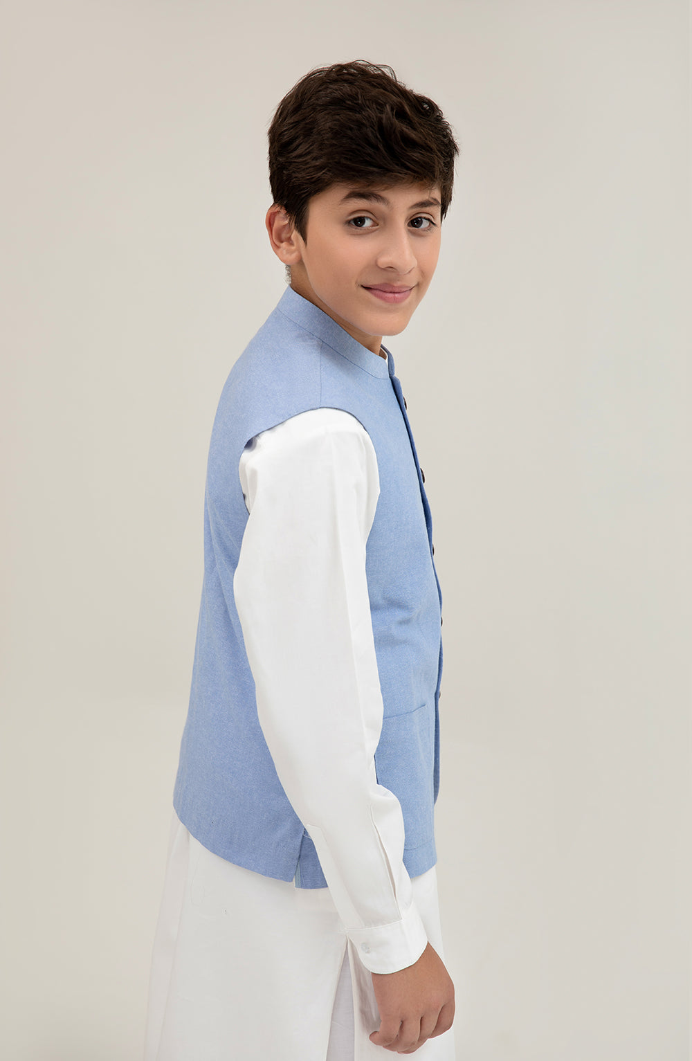 Boys Chambaray Waist Coat