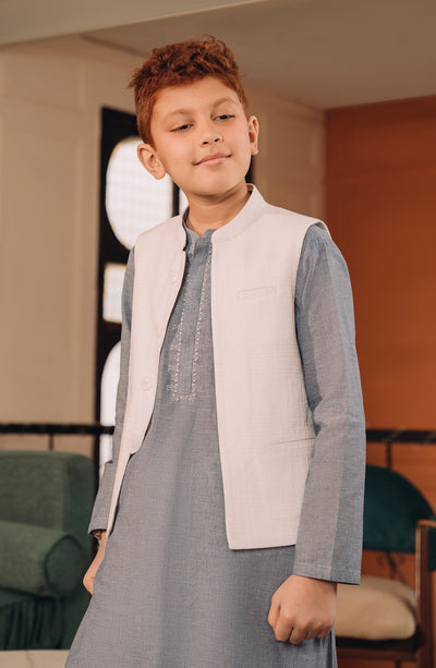 Boys Shiffili Emb. Waist Coat - SBWC702124 - Shop Now at Leisure Club