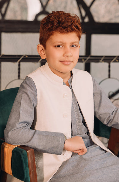 Boys Shiffili Emb. Waist Coat - SBWC702124 - Shop Now at Leisure Club